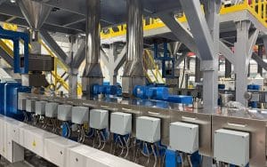 U7双螺杆挤出机用于PP+35-40%滑石粉改性造粒